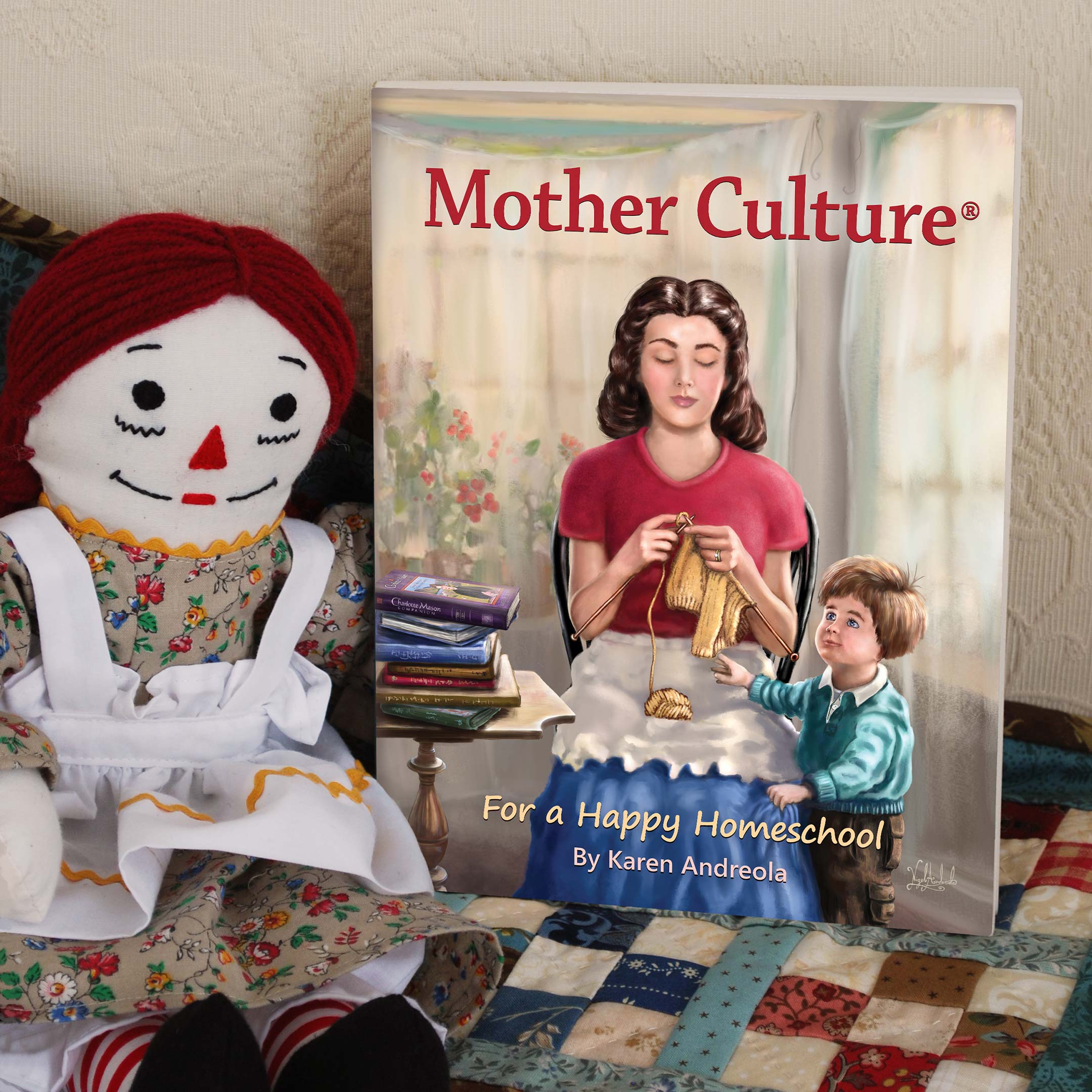 Mother Culture book cover painted by Nigel Andreola